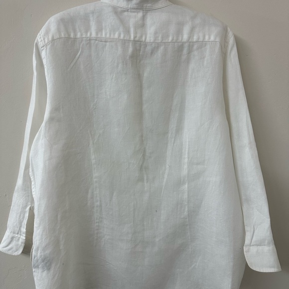 Classic White linen Shirt - Picture 4 of 7